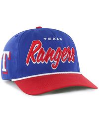 '47 - Texas Rangers Drop Shadow Rope Hitch Adjustable Hat - Lyst