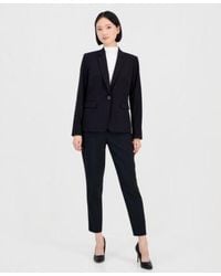 Tahari - One Button Blazer With Inner Elastic Retractable Sleeves Shannon Suit Straight Leg Pants - Lyst