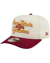 KTZ - Cream/cardinal Iowa State Cyclones Vintage Chainstitch 9fifty A-frame Snapback Hat - Lyst