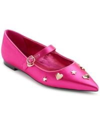 Karl Lagerfeld - Paris Veyda Pointed Toe Mary Jane Flat With Pins Sandal - Lyst