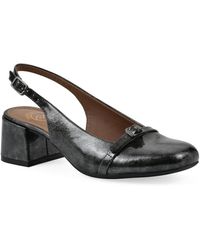 White Mountain - Later Slingback Block Heel Pumps - Lyst
