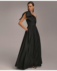 Donna Karan - One-shoulder Bow Gown - Lyst