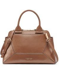 Calvin Klein - Heidi Top Zipper Convertible Satchel - Lyst