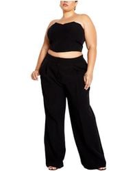 City Chic - Plus Size Alexis Relaxed Pant - Lyst