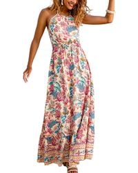 CUPSHE - No Bad Days Floral Maxi Beach Dress - Lyst