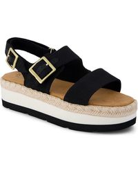 TOMS - Giana Platform Open Toe Sandals - Lyst