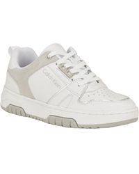 Calvin Klein - Stellha Lace-up Round Toe Casual Sneakers - Lyst