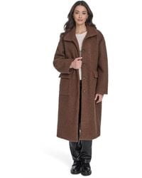 Levi's - Regular Boucle Stand Collar Car Coat - Lyst