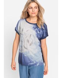 Olsen - Foil Print T-shirt - Lyst