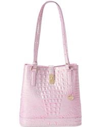 Brahmin - Fiora Melbourne Embossed Leather Shoulder Bag - Lyst
