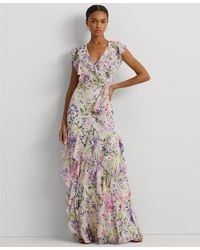 Ralph Lauren - Lauren Darbilne Floral Maxi Dress - Lyst
