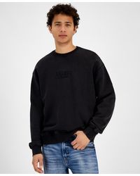 Guess - Finch Logo Embroidered Crewneck Sweatshirt - Lyst