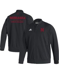 adidas - Nebraska Huskers Ireland Sideline Woven Full-zip Bomber Jacket - Lyst