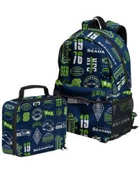 Outerstuff - Boys' And Girls' Seattle Seahawks School Water-bottle Sleeves Backpack And Lunchbox Set - Lyst