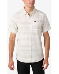 O'neill Sportswear - Seafaring Stripe Short Sleeve Stretch Shirt - Lyst