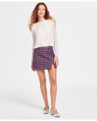 Astr - Balsa Top Covina Tweed Mini Skirt - Lyst