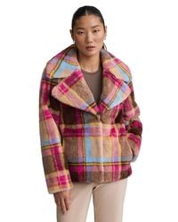 NVLT - Faux Fur Plaid Jacket - Lyst