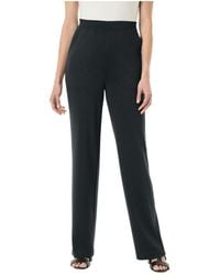 Woman Within - Within Tall Stretch Ponte Knit Pull-on Wide-leg Pants - Lyst