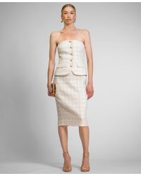 Rachel Roy - Ellison Strapless Tweed Midi Dress - Lyst