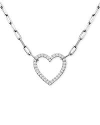 Giani Bernini - Cubic Zirconia Heart Pendant Necklace - Lyst