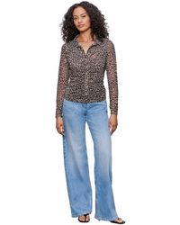 Sanctuary - Dream Girl Mesh Button-up Shirt - Lyst