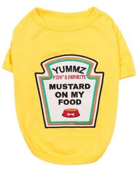 Macy's Parisian Pet Mustard Licker Dog T-shirt - Yellow