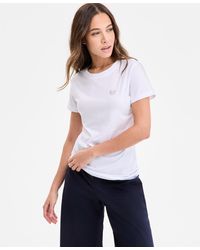 BOSS - Cotton Embellished Heart Logo T-shirt - Lyst