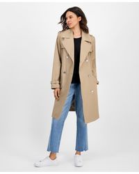 Cece - Double-breasted Studded Belted Trench Coat - Lyst