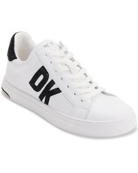 DKNY - Abeni Lace Up Rhinestone Low Top Sneakers - Lyst