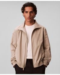 Calvin Klein - Lightweight Windbreaker Stand Collar Jacket - Lyst