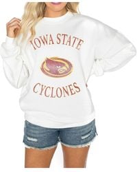 Gameday Couture - Iowa State Cyclones Good Vibes Premium Fleece Drop Shoulder Pullover Sweatshirt - Lyst