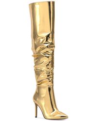 INC International Concepts Iyonna Over-the-knee Slouch Boots, Created For Macy's - Metallic