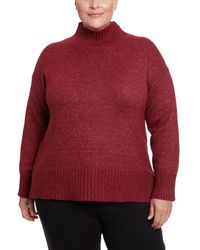 Joseph A Plus Size Plush Tunic Mock Neck Sweater in Blue Lyst