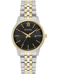 Bulova - Classic Stainless Steel Bracelet Watch 32mm - Lyst