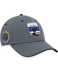 Men's Fanatics Branded Gray St. Louis Blues Authentic Pro Home Ice Flex Hat