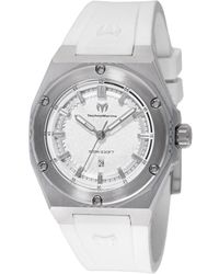 TechnoMarine - Tm-416049 Coral Quartz 3 Hand Silver Dial Watch - Lyst