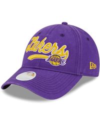 KTZ - Los Angeles Lakers Cheer Tailsweep 9forty Adjustable Hat - Lyst