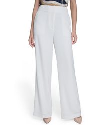 Calvin Klein - High-rise Wide-leg Pants - Lyst