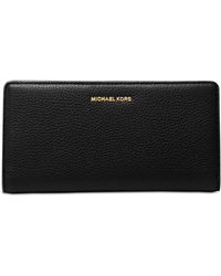 Michael Kors - Michael Bryant Large Slim Leather Snap Wallet - Lyst