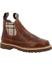 Georgia Boot - Plaid Chelsea Romeo Shoe - Lyst