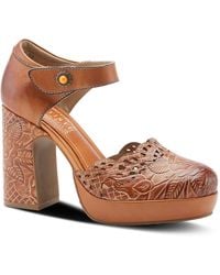 L'ARTISTE - Debbihary Hand-painted Leather Mary Jane Pumps - Lyst