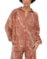 Raffya - Ginger Button Down Tiger Print Shirt - Lyst
