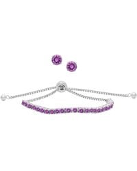 Macy's - Simulated Round Adjustable Bracelet - Lyst