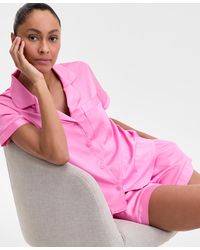 INC International Concepts - I.n.c International Concepts Stretch Satin Short-sleeve Pajama Set - Lyst