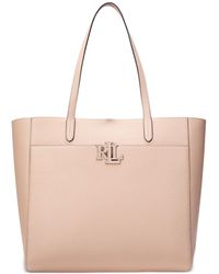Ralph Lauren - Pebbled Leather Extra-large Cameryn Tote Bag - Lyst
