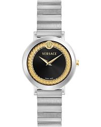 Versace - V-libra Stainless Steel Bracelet Watch 35mm - Lyst