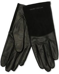 Michael Kors - Michael Suede & Leather Tech Gloves - Lyst