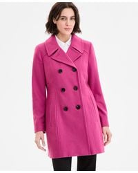 Anne Klein - Double-breasted Peacoat - Lyst
