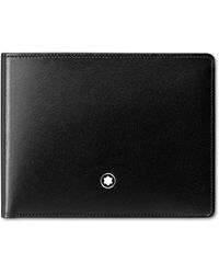 Montblanc - Black Leather Meisterstuck Wallet 14548 - Lyst