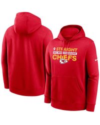 Nike - Kansas City Chiefs Nine-straight Afc West Division Champions Club Pullover Hoodie - Lyst